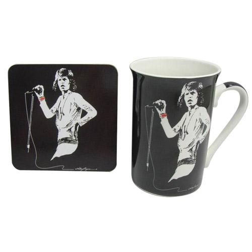 Dakota Legends Can Mug and Coaster (Mick Jugger)