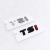 YKPSC1 New 3d ABS Chrome Black Logo TSI Emblem Letters Car Trunk Badge For VW car 4 5 6 7 TSI Sticker Accessories