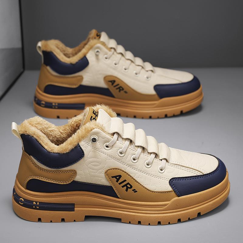 Роскошная зимняя обувь, мужские повседневные кроссовки, очень теплые плюшевые зимние ботинки для мужчин, обувь для тенниса, скейтборда, обувь с высоким берцем