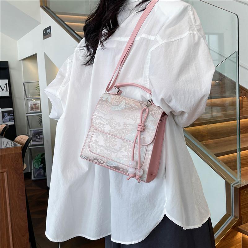 Новый летний простой школьный рюкзак в китайском стиле для студентов, модный рюкзак для женщин, ручной дорожный рюкзак