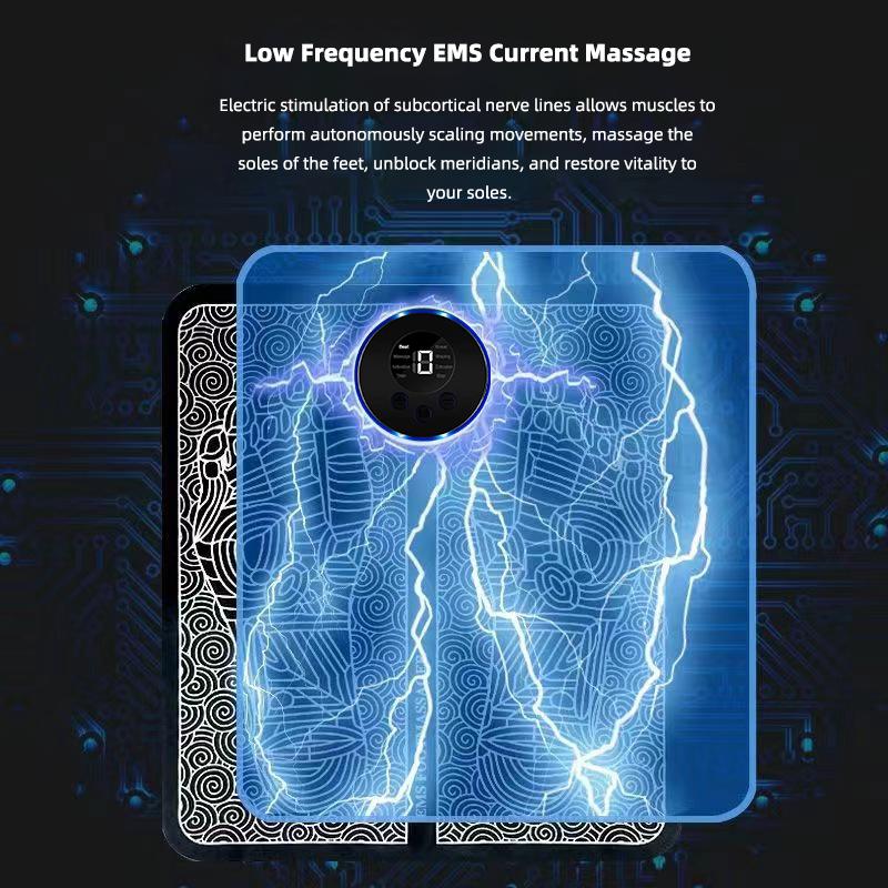 EMS Массажная подушка для ног Электрическая складная массажная подушка с USB-зарядкой EMS