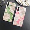 Чехол с цветочным рисунком для Samsung Galaxy A71 A72 A70 A73 A53 A13 5g A03 A22 A21s A03 Core A42 A52, роскошный стеклянный чехол