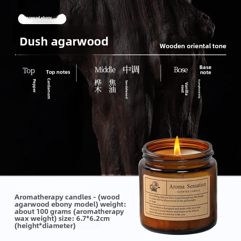 Scented Candles Provide A Long-lasting Aroma To Aid Sleep. Romantic Bedroom Light Essential Oil Scented Ornaments