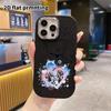 Чехол для телефона: Плоский 2D дизайн, подходящий для защитного чехла iPhone 18 17 16 15 14 13 Pro, стиль для пары, девушка с ушками кролика, рождественский и хэллоуинский подарок
