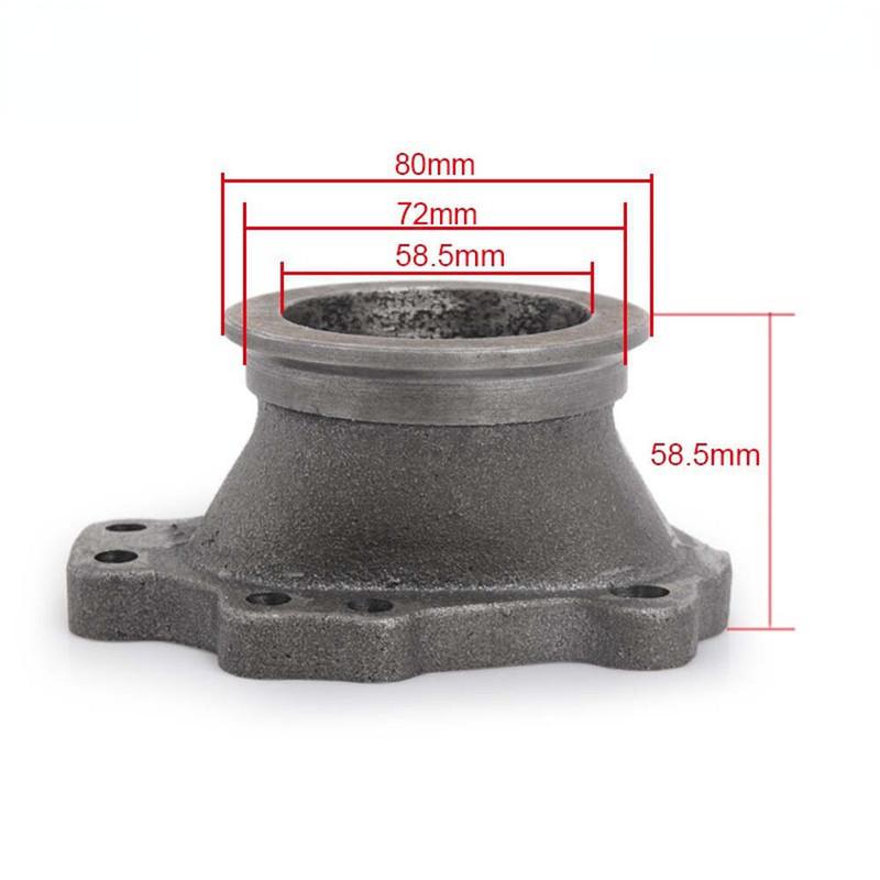 Car T25 T28 GT25 Turbocharger 8 Point 2.5" V-band Flange Exhaust Manifold Converter Adapter