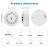 Tuya WiFi Temperature and Humidity Sensor Smoke Detector Protection Alarm Smoke House Combination Firefighters