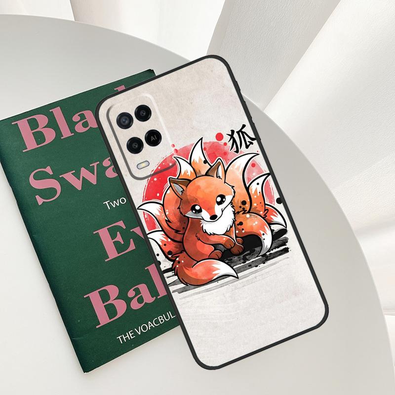 Funny Red Fox Animal Case For Oppo A15 A16 A17 A52 A72 A76 A96 A54 A74 A94 A54S A57S A58 A78 A98 A57 A77 Cover