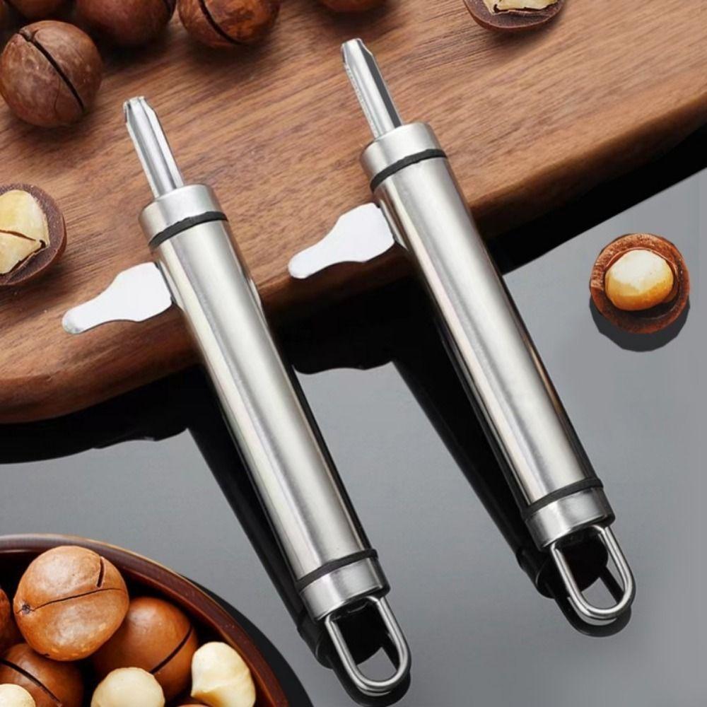 Manual Nut Opener Stainless Steel Hazelnut Sheller Multipurpose Pecan Tong Sheller for Home