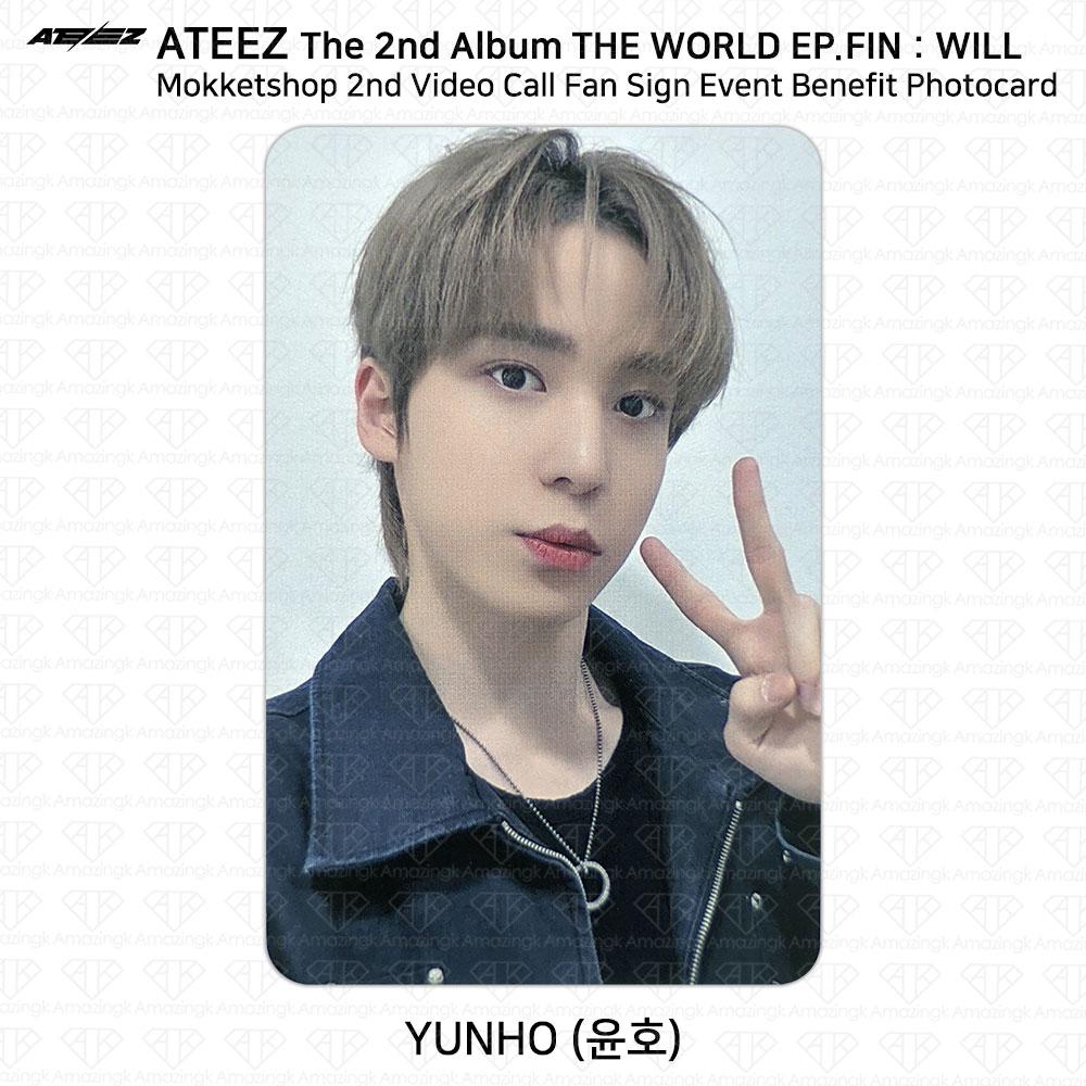 ATEEZ THE WORLD EP.FIN БУДЕТ Фотокарточка с выгодой для второго видеозвонка Mokketshop