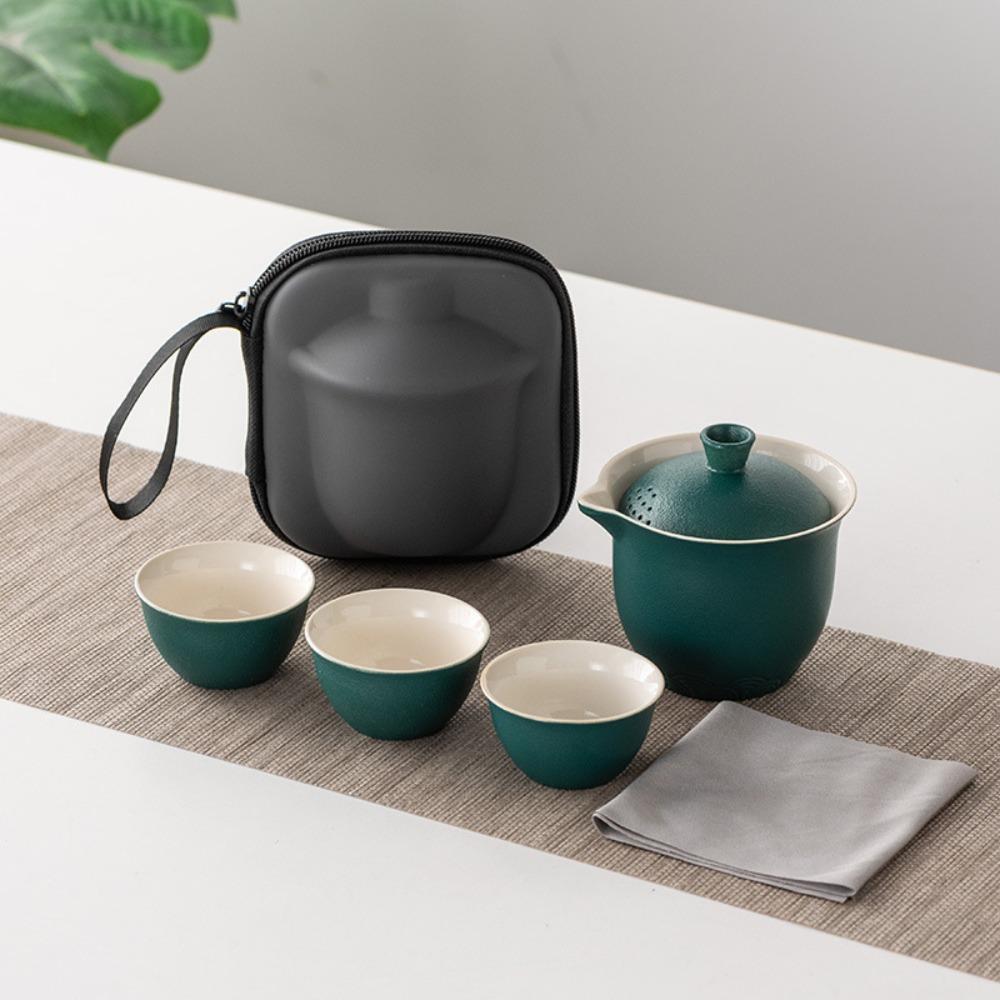 Инструмент для приготовления чая Набор для чая Кунг-фу Керамический набор чайников Чайная посуда Дорожный чайный набор Бизнес-подарок