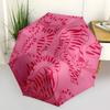 1pc Pink Cat Pattern Automatic Open/Close Umbrella, Windproof, Folding Compact Umbrella with Lightweight Design for Women/Men153