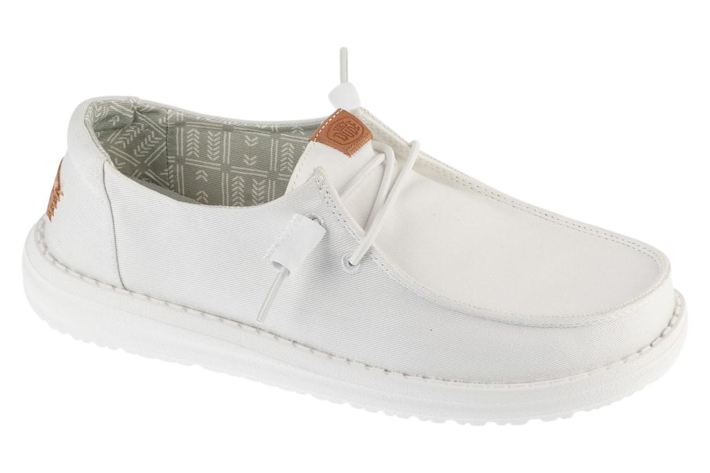 Hey Dude Wendy Stretch Canvas, Womens white Sneakers