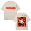 90s Japanese Anime Chainsaw Man Graphic T Shirt Men Women Fashion Vintage Cosplay T-shirts Pure Cotton Casual Male Clothes