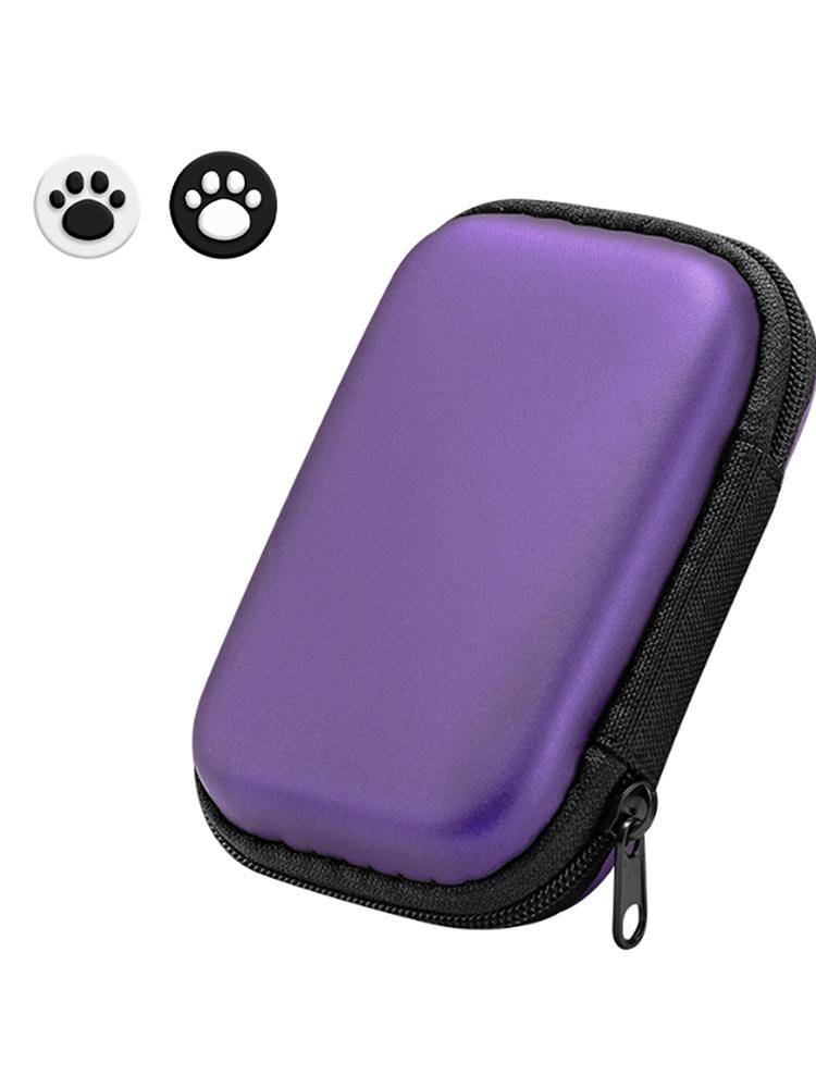 EVA Hard Carrying Case Shockproof with 2 Joystick Caps Hardshell Case Anti-scratch Protection Bag Waterproof for Miyoo Mini Plus
