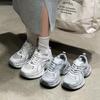 Thick-soled Heightening Gray Dad Shoes Women's 2025 Spring New Mesh Breathable Sports Shoes Popular Lightweight Casual Shoes