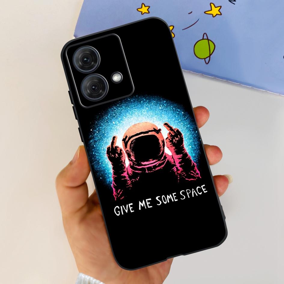 For Motorola Moto G84 5G Case 2023 New Stylish Butterfly Cat Slim Black Silicone Soft TPU Phone Cover For Moto G84 5G G 84 Coque