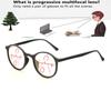 Круглая оправа ручной работы, цельные носовые упоры, модные прогрессивные мультифокальные очки для чтения от +0,75 до +4