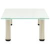TV Stand 60 x 35 x 17 cm Satin Finished Tempered Glass