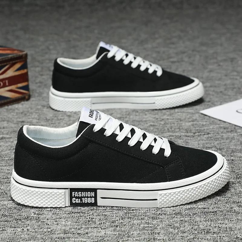 Hot Sale Fashion Red Canvas Shoes Men Classic Low-top Men's Canvas Sneakers Harajuku Hip Hop Skateboard Shoes Men Casual Sneaker