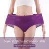 Большой размер, кружевные эластичные женские трусики с высокой талией, удобные трусы из чистого хлопка с промежностью, нижнее белье больших размеров, трусы 90-210 г
