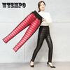 High Waist Down Cotton Trousers Women Wear Thick Leggings Plus Fleece Warm Pants Plus Size Middle-aged Mother Wear