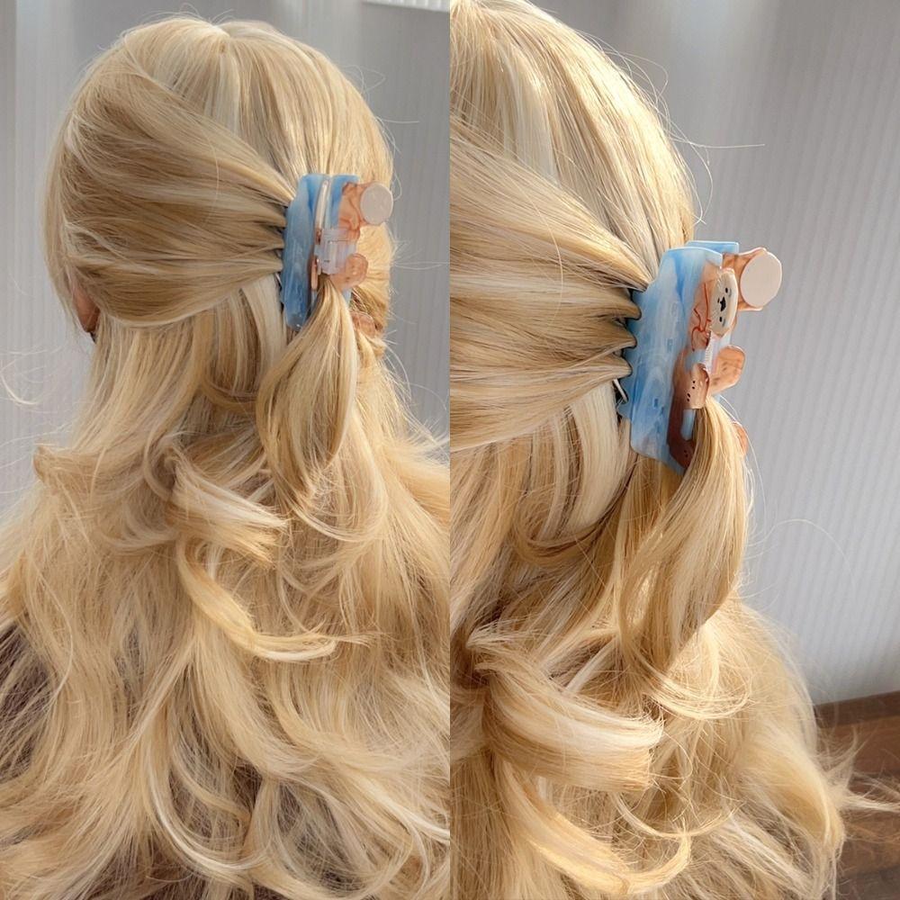 Маленький енот, милый кот, краб, заколка в корейском стиле, маленькая акула, аксессуары для волос