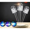 50/100pcs 5mm Multicolor Slow/Fast Flashing LED Diode Transparent Round Full Color LED Blinking Light Emitting Diodes Kit 2 Pins