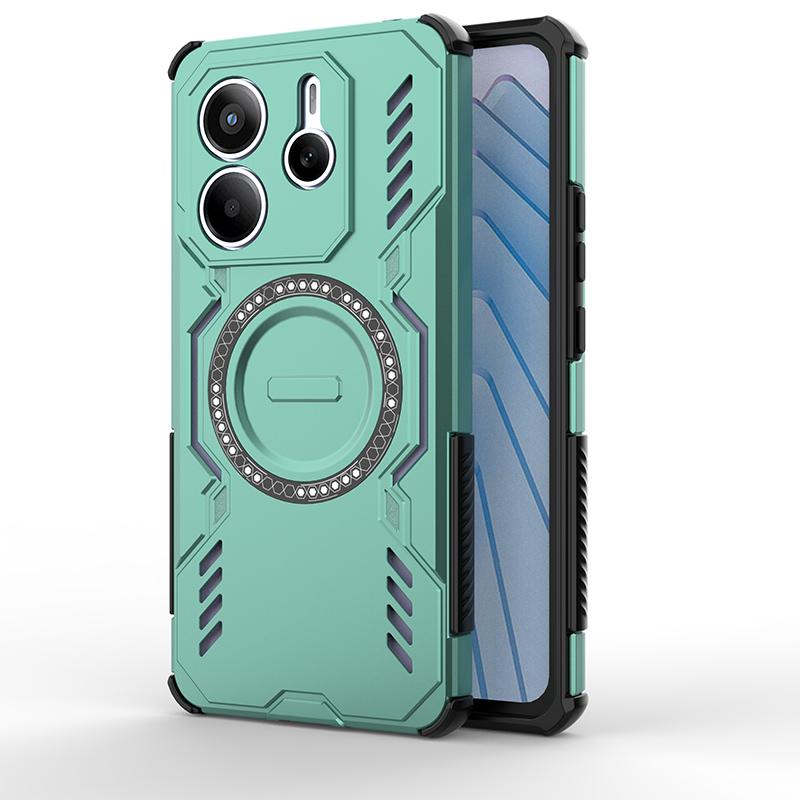 Магнитный чехол для Xiaomi Redmi Note 14 5G Чехол Redmi Note 14 5G Capas Задняя адсорбция Беспроводная зарядка Fundas Redmi Note 14 5G