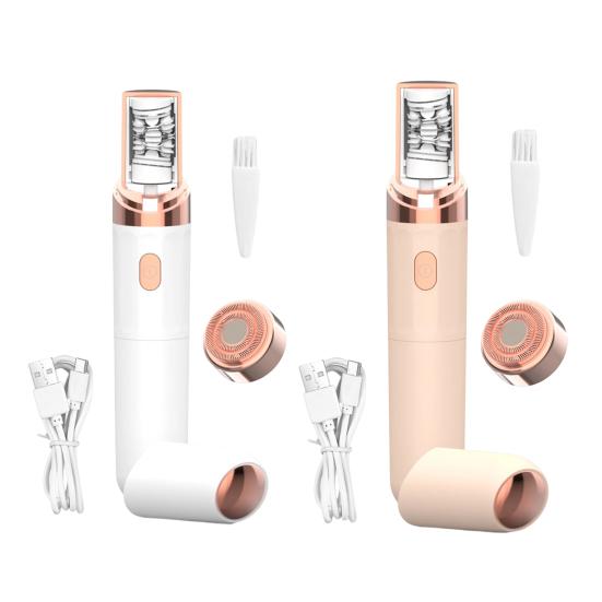 2-в-1 Электрический триммер для бровей Многофункциональный Безболезненный Эпилятор для волос на лице Водонепроницаемый Беспроводной Женский Бритва-удалятор волос с бровей