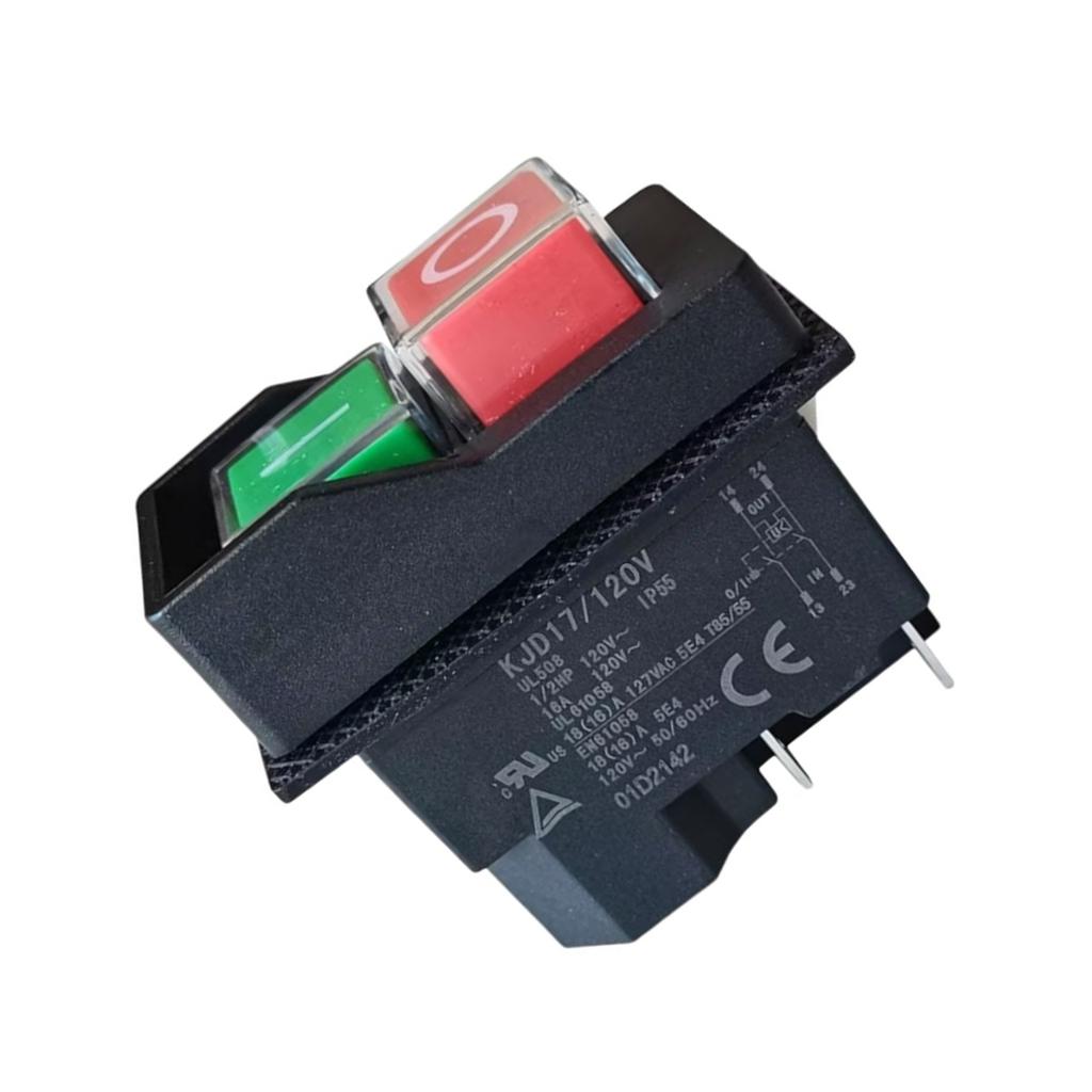 Heavy Duty 120V Electromagnetic Switches Automotive Repair Switches Machinery Switches Suitable for Workshop Equipment