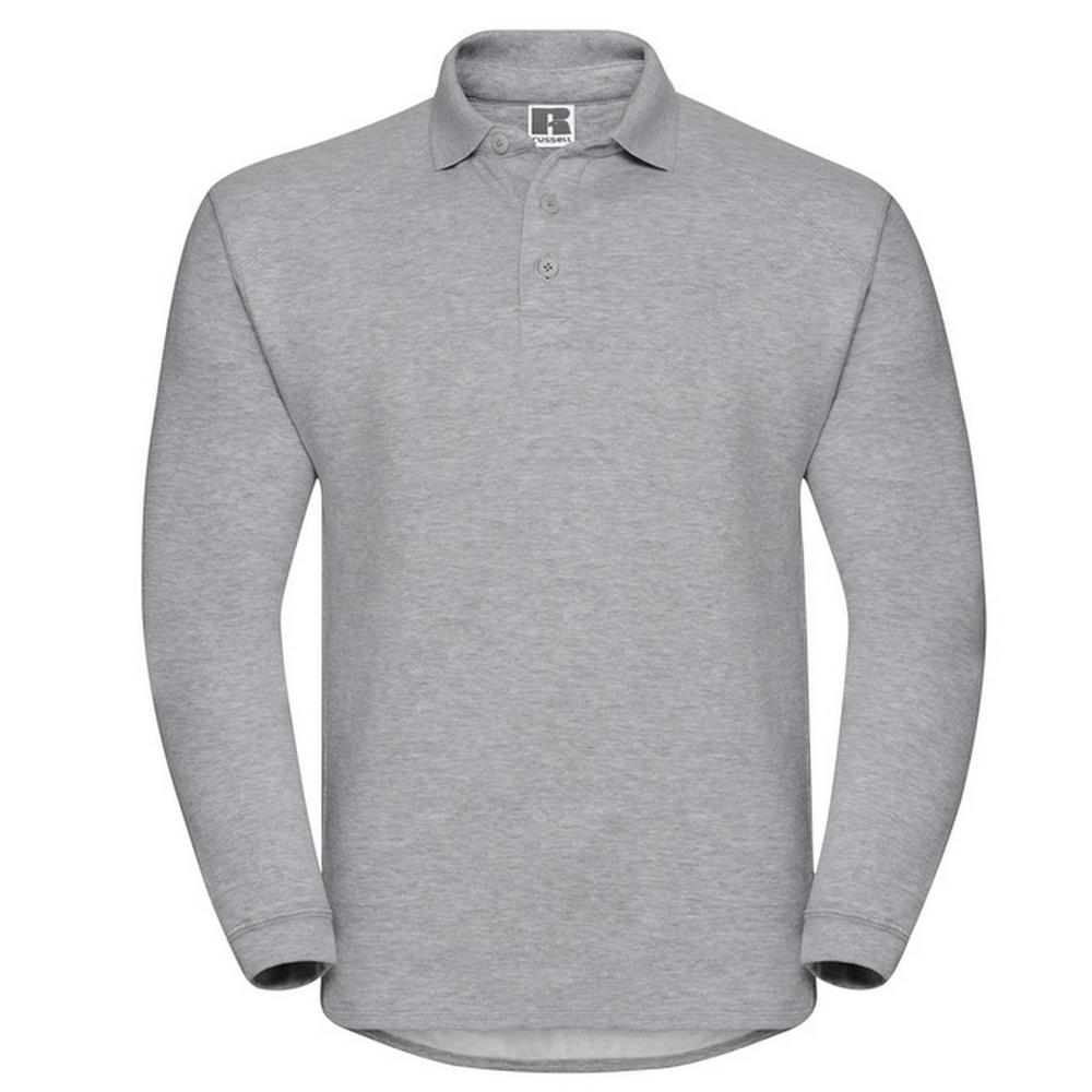 Russell Mens Heavy Duty Collared Sweatshirt
