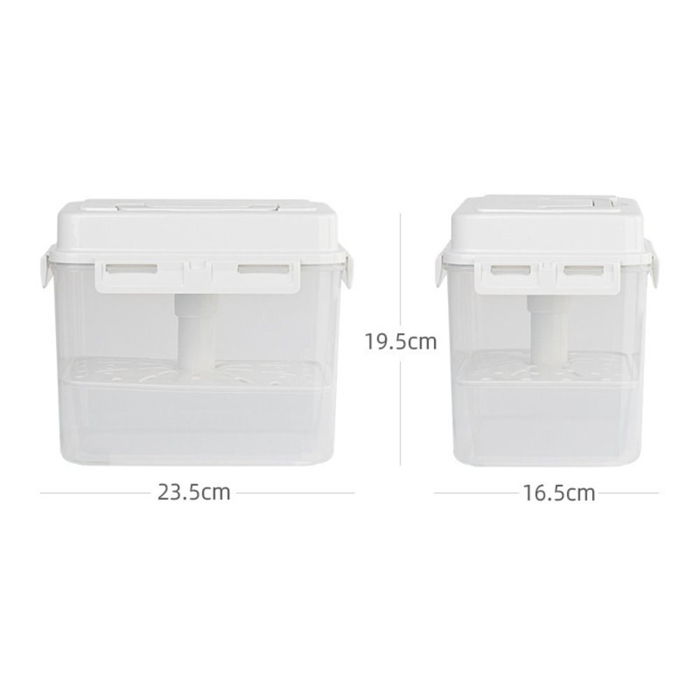 4/5L Pickle Jar with Press Plate Kitchen Organizer Bins  Travel Household Office