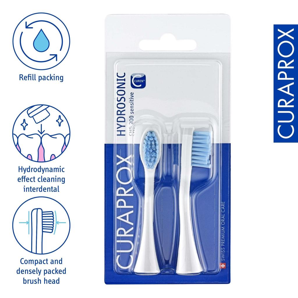 Curaprox Hydrosonic Easy Sonic Электрическая зубная щетка Сменные насадки - (2 упаковки)