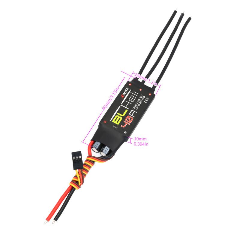 BLHeli 12A 20A 30A 40A 50A 60A 80A Bidirectional Brushless ESC High Power Waterproof for RC Pneumatic Underwater Propeller