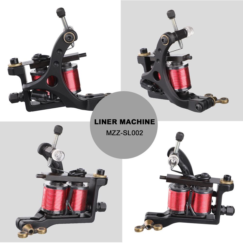 Coil Tattoo Machine for Liner Shader Tattoo Frame 8 Warp 10 Warp for Tattoo Trainer Beginner School