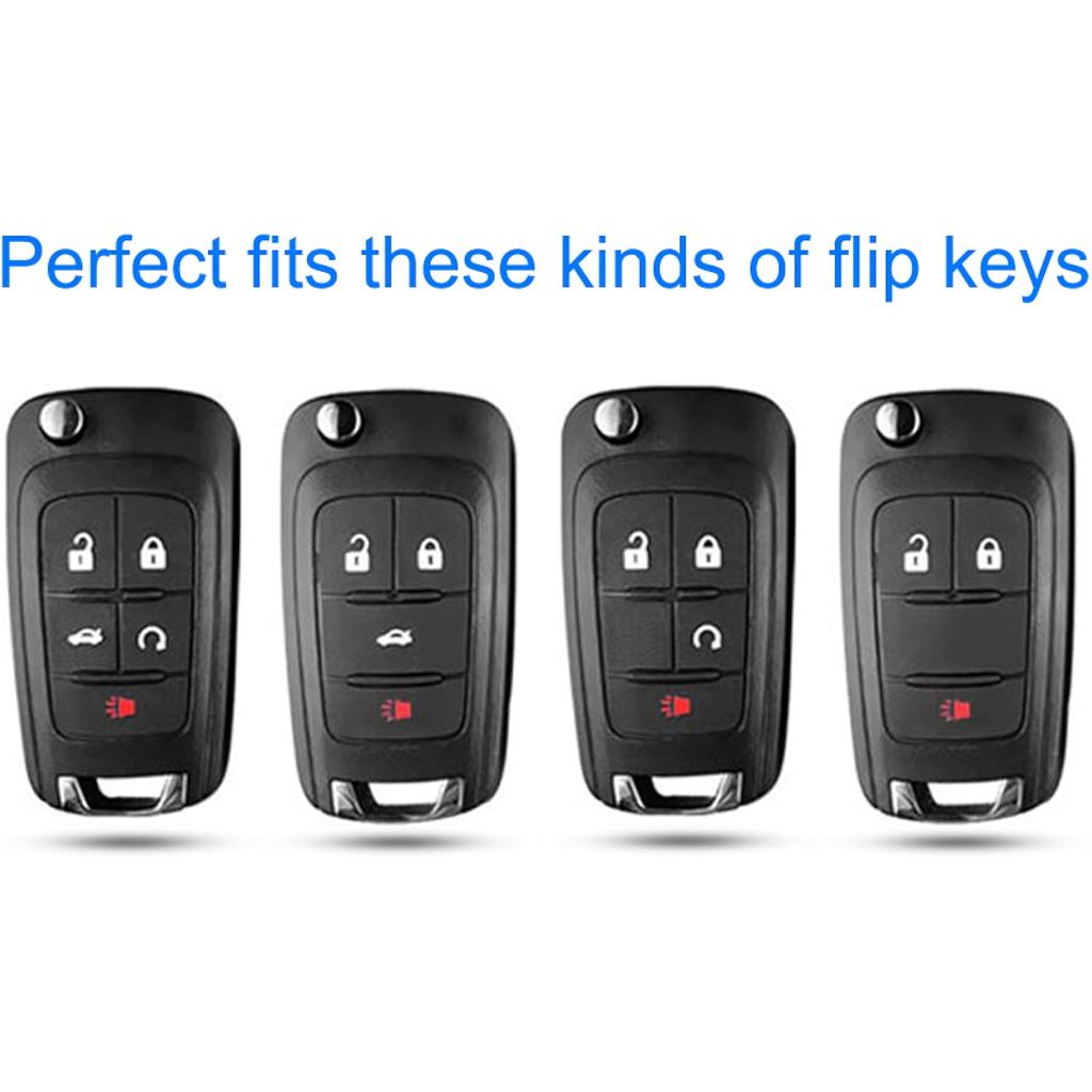 Для Чехол для ключа Chevy, Премиум ТПУ чехол для ключа с полной защитой для Chevrolet Equinox Camaro Cruze Malibu Sonic Buick Terrain