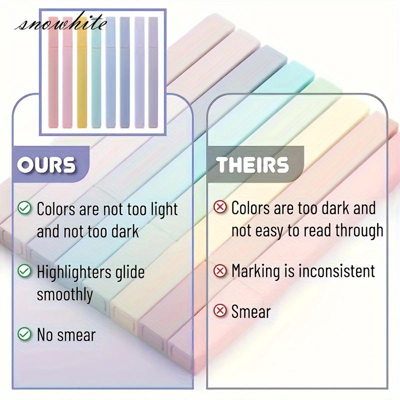 6 Пастельных Хайлайтеров Милые Хайлайтеры, Ассорти Цветов, Хайлайтеры и Ручки для Библии Без Протекания, Нежные Мягкие Пастельные Маркеры с Долотообразным Наконечником