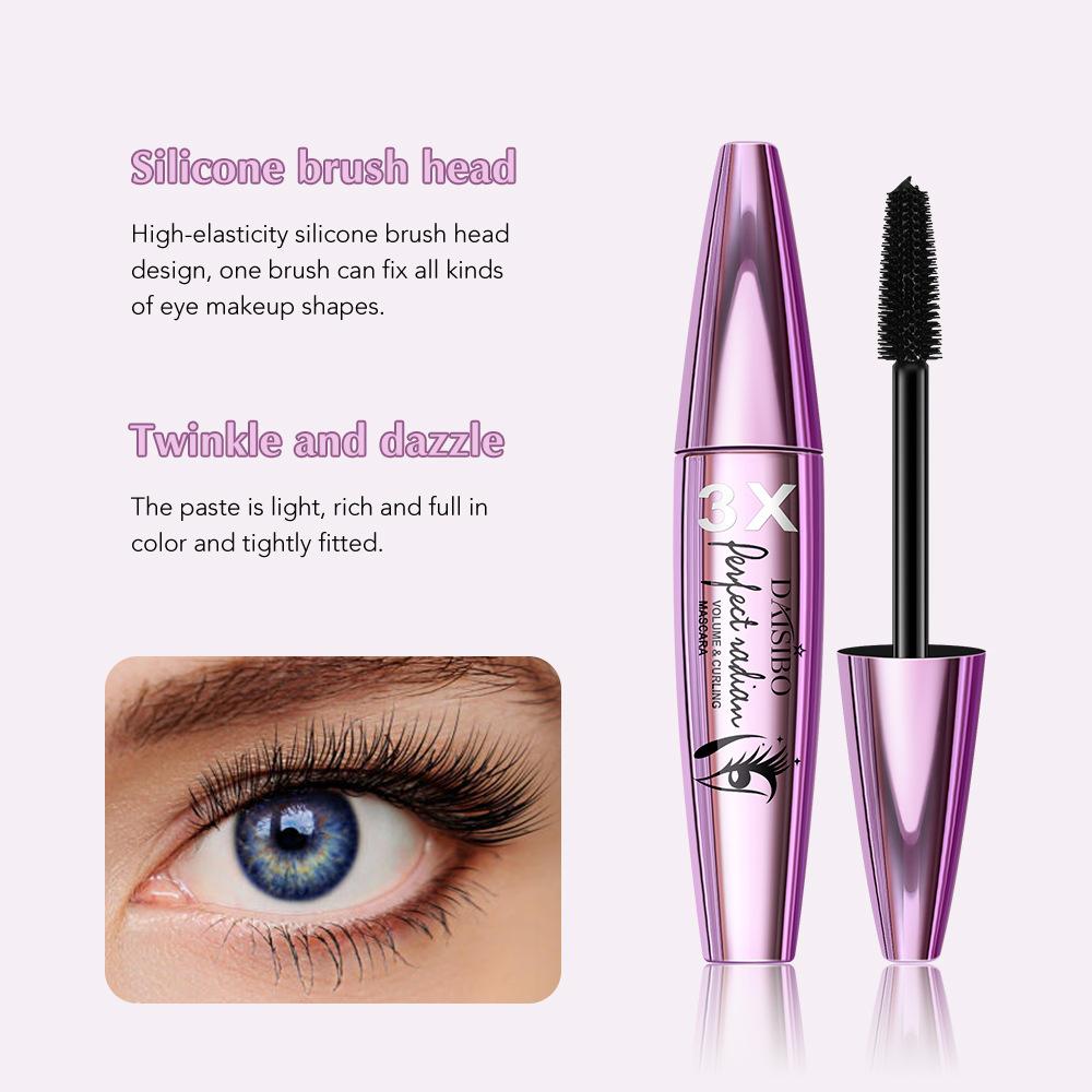 3X Черная тушь для ресниц Super Dense Non-Smudge Eye Black Slim Long Drying Long Lasting Waterproof Новая распыляемая тушь для ежедневного макияжа глаз