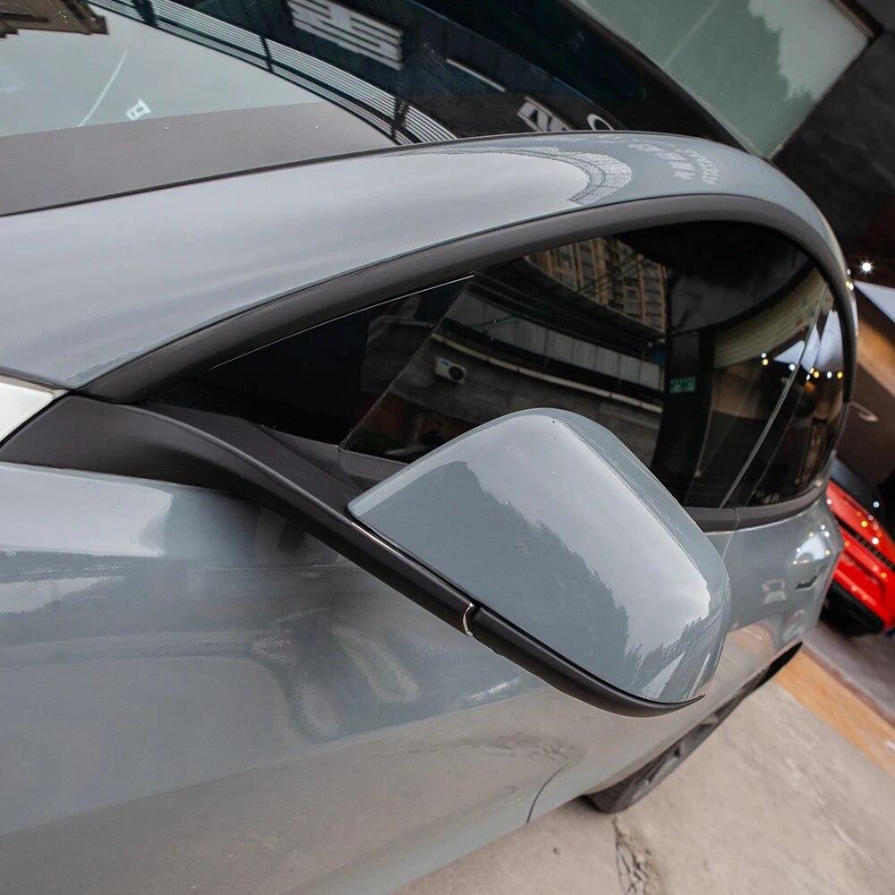 Наклейка на оконную раму автомобиля для Tesla Model 3, аксессуары для внешней отделки, дверная ручка из ПВХ, черная защитная накладка, полоски 2017-