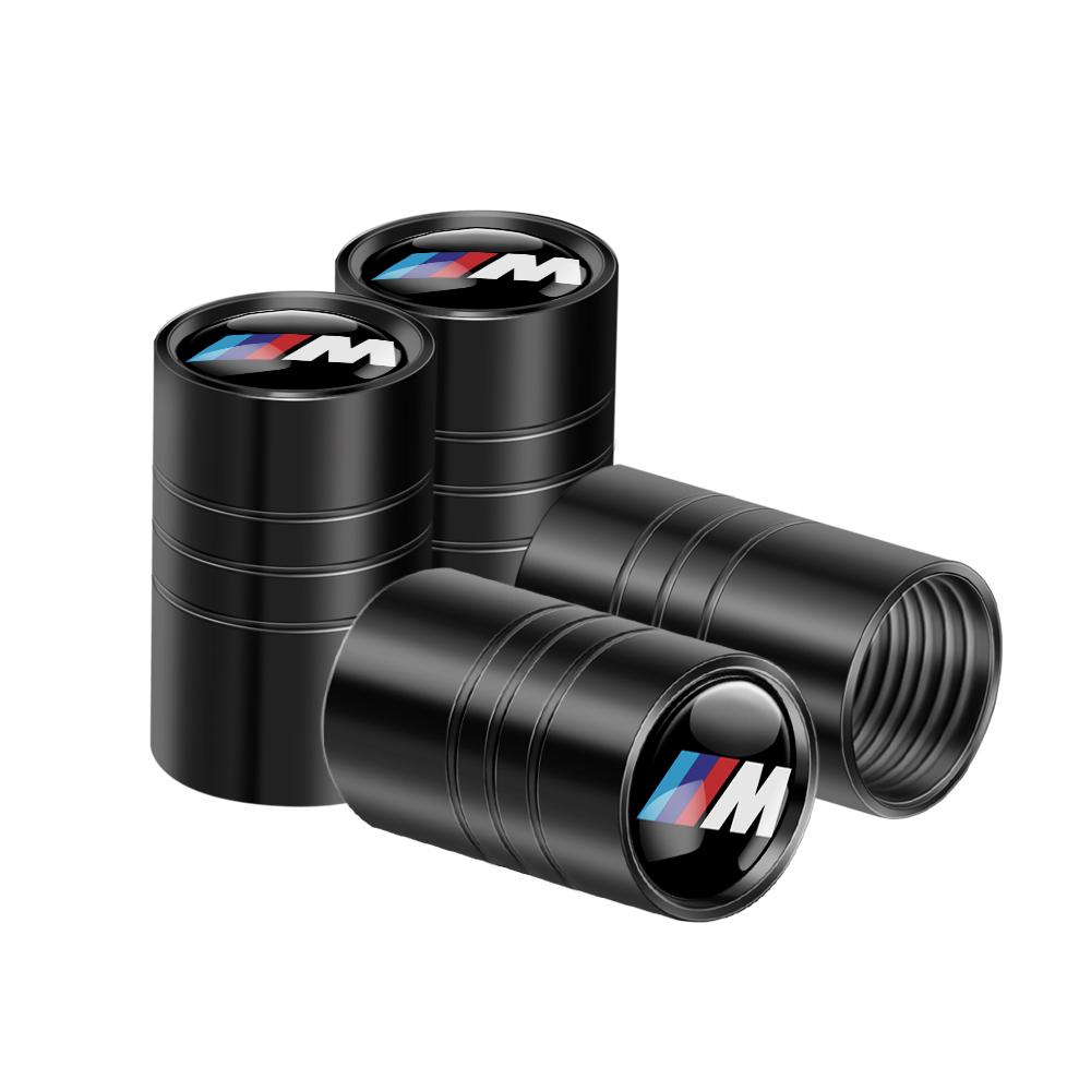 AAAPD1 4Pcs Metal Car Wheel Tire Valve Stem Cap Auto Air Stem Cover Accessories For Bmw Performance M E46 E90 E60 F30 F10 E36 G20 X2 X5