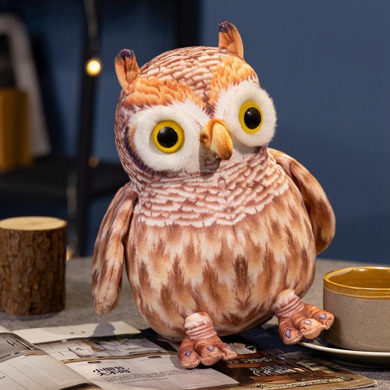 Имитация совы кукла плюшевая игрушка украшение для дома орнамент детская успокаивающая тряпичная кукла подарок на день рождения