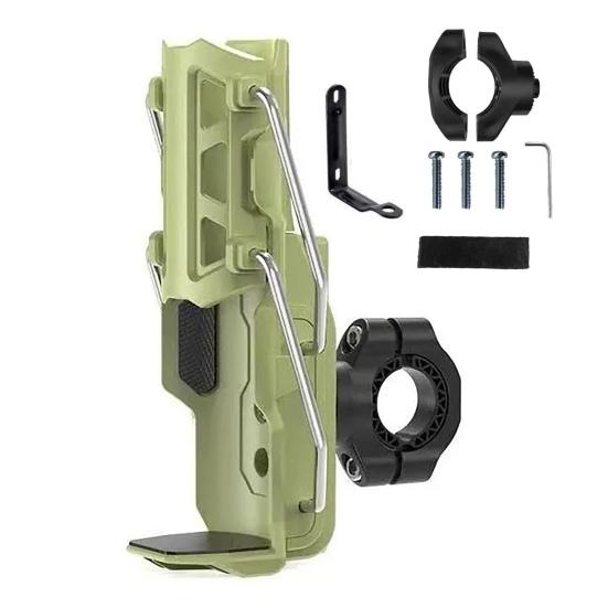 Велосипедный держатель для бутылки с водой, вращающийся на 360 градусов, с автоматическим зажимом