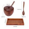 1 Set Matching Mini Spice Spoon Storage Jar Support Tray Included Organizer Set  Barbecue Seasoning