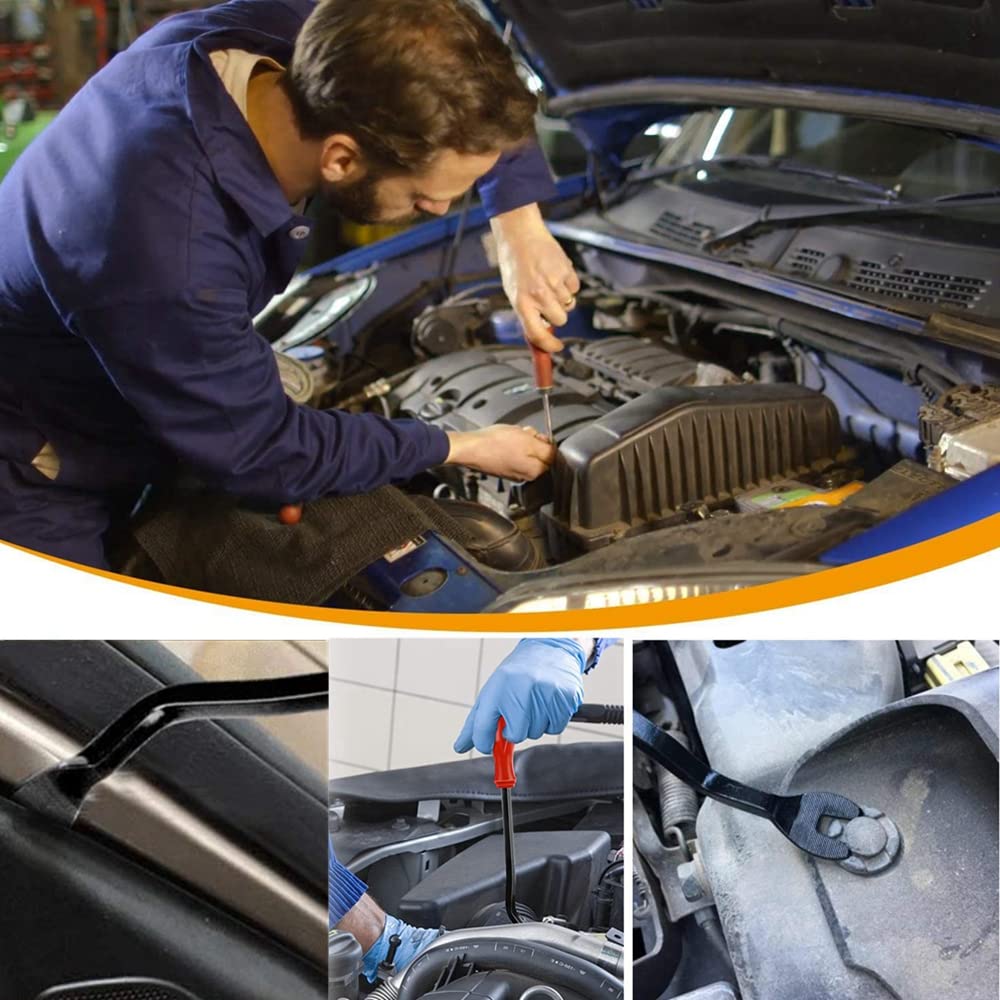 Универсальные 120 шт. Автомобильные заклепки 6 типов Зажимы бампера Вставные заклепки Автомобильные зажимы Зажимы для отделки Пластиковые заклепки