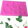 Силиконовая форма листьев для декора тортов
