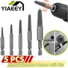 5pcs Screw Extractor Center Drill Bits Guide Set Broken Damaged Bolt Remover Hex Shank and Spanner for Broken Hand Tool