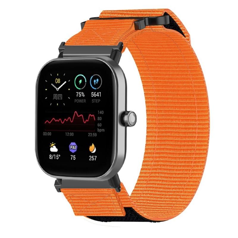 Регулируемые нейлоновые холщовые ремешки для часов, Спортивный браслет для умных часов 18 мм 20 мм