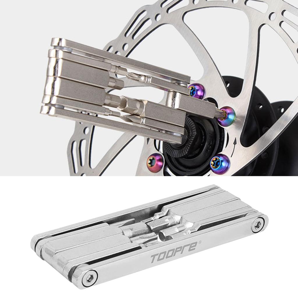 8 In 1 Bicycle Repair Tool Allen Screwdriver Wrench Mountain Bike Tool Multifunctional Screwdriver Tool Disassembly Kit