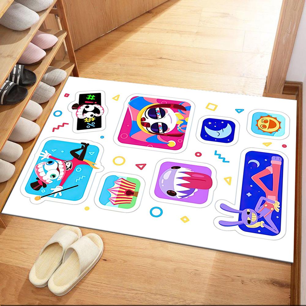 Digital Circus Floor Rug Office Rug Perfect For Bedrooms Dining Room Decorate Room Living Rooms Antislip Rug Office Home Decor Spiritual Gift