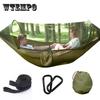 Fully Automatic Speed-opening Hammock with Mosquito Net Outdoor Single Anti-mosquito Adult Parachute Anti-rollover Indoor Swing